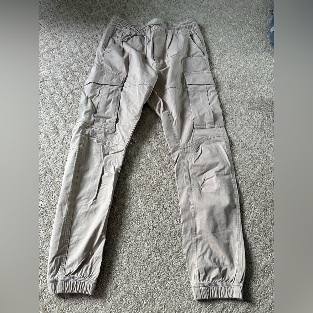 H&M Men's Beige Cargo Pants